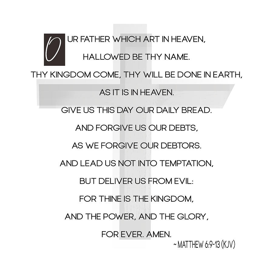 The Lords Prayer - Matthew Digital Art by Bob Pardue - Pixels