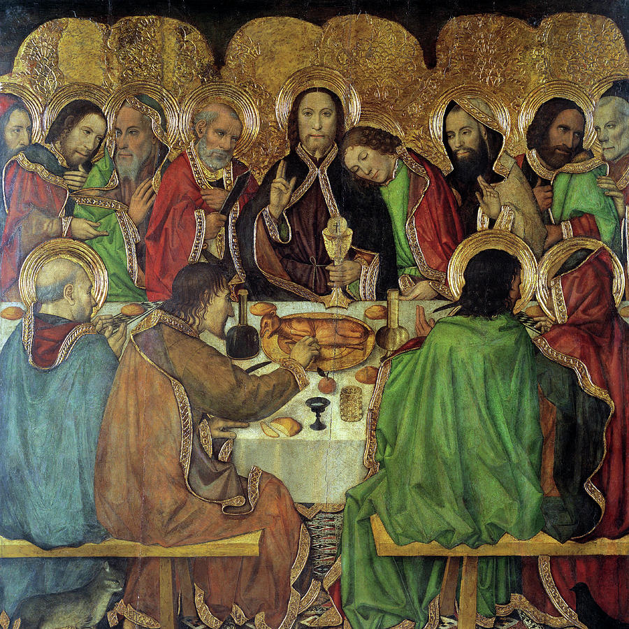 The Lord's Supper Painting by Jaume Huguet - Fine Art America