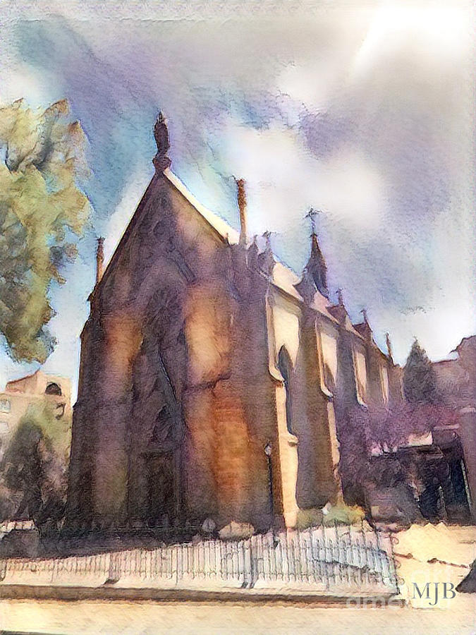 The Loretto Chapel Mixed Media by Mindy Bench