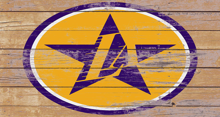 The Los Angeles Lakers 1e Mixed Media by Brian Reaves