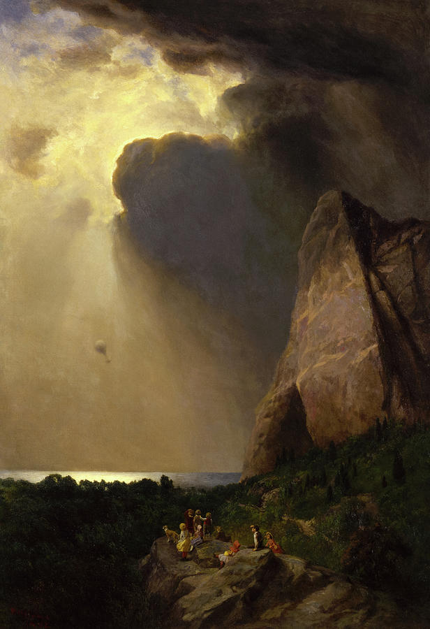 Mountain Painting - The Lost Balloon by William Holbrook Beard