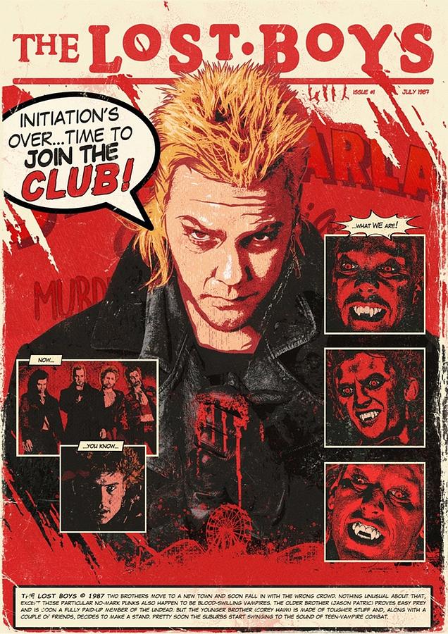 The Lost Boys Comic Digital Art by Leonard Pabin