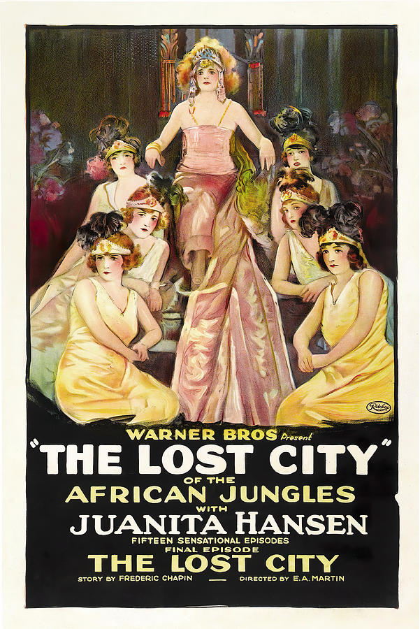 Vintage Mixed Media - The Lost City - 1920 by Movie World Posters