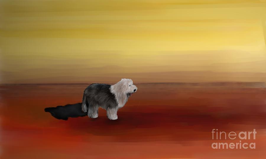 The Lost Dog Painting by Ana Borras