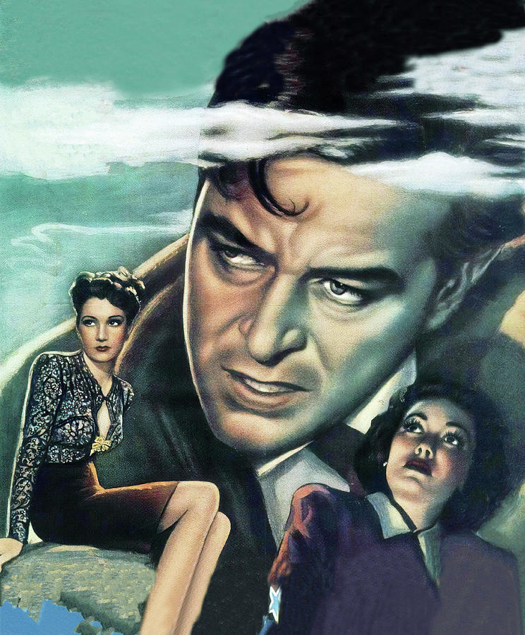 Ray Milland Painting - The Lost Weekend, 1954, movie poster painting by Movie World Posters