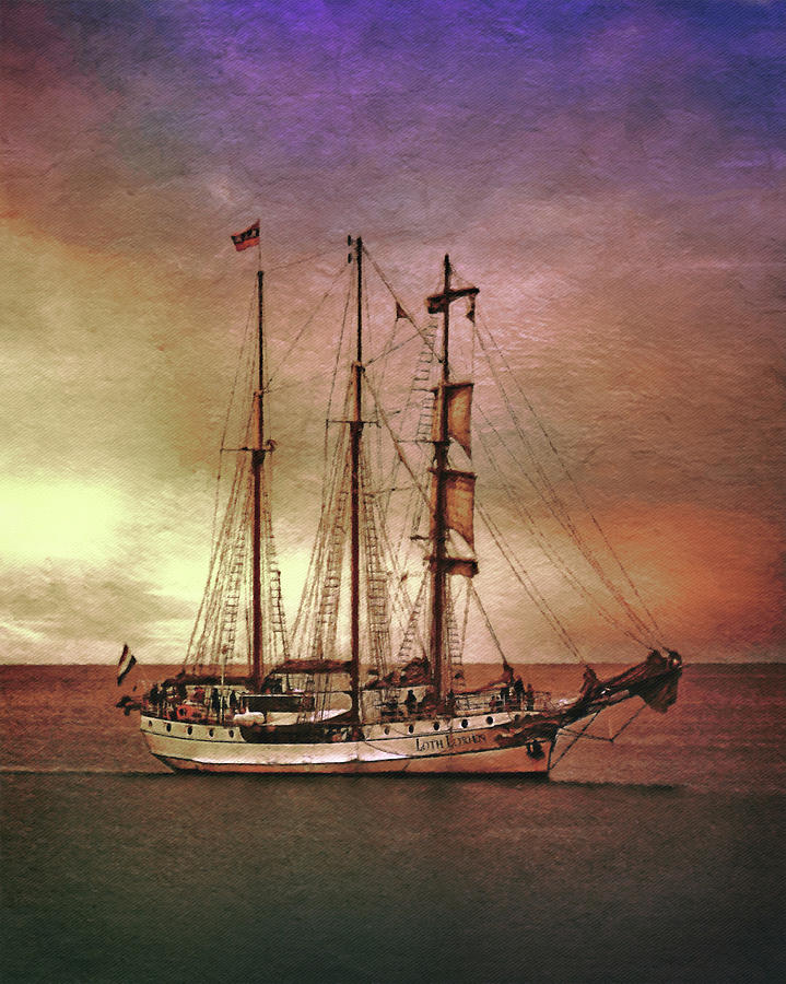 The Loth Lorien at Sea Painting by Susan Maxwell Schmidt