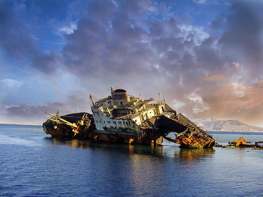 The Loullia Shipwreck 2 Photograph by Roy Pedersen
