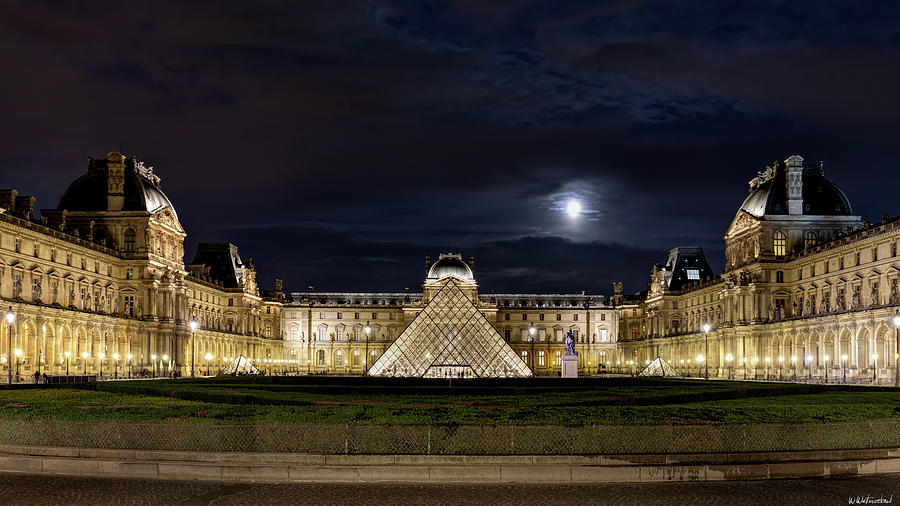 The Louvre at Night 02 Photograph by Weston Westmoreland