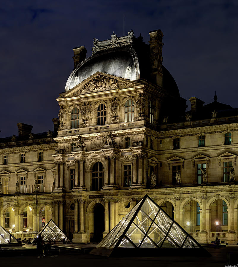 The Louvre at Night 03 Photograph by Weston Westmoreland