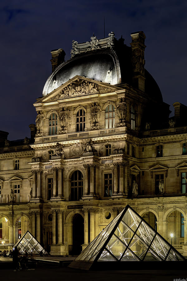 The Louvre at Night 04 Photograph by Weston Westmoreland