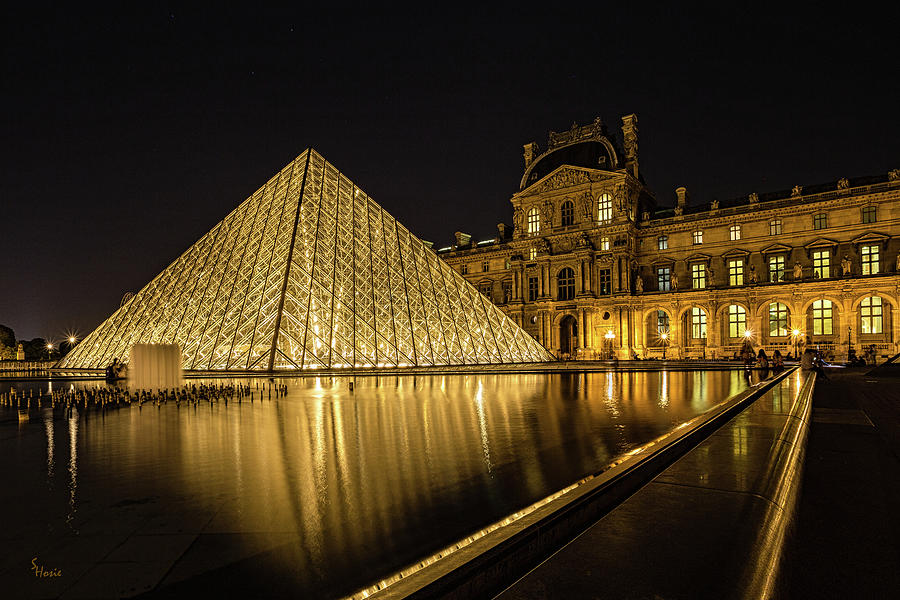 The Louvre at Night Photograph by Sylvia Hosie - Fine Art America