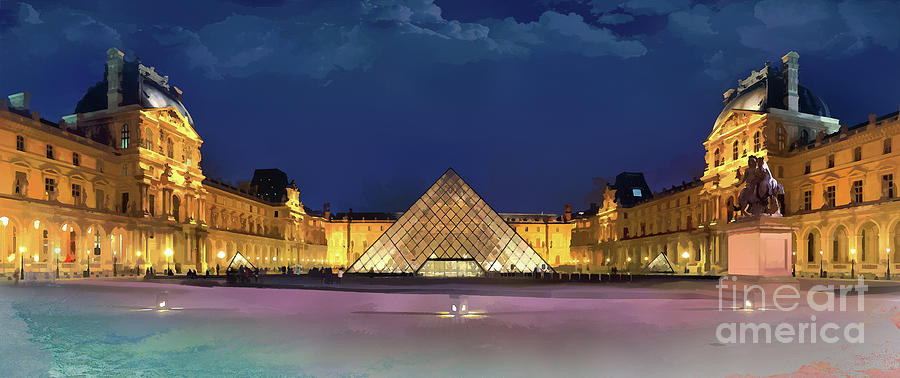 The Louvre Digital Art by Jerzy Czyz