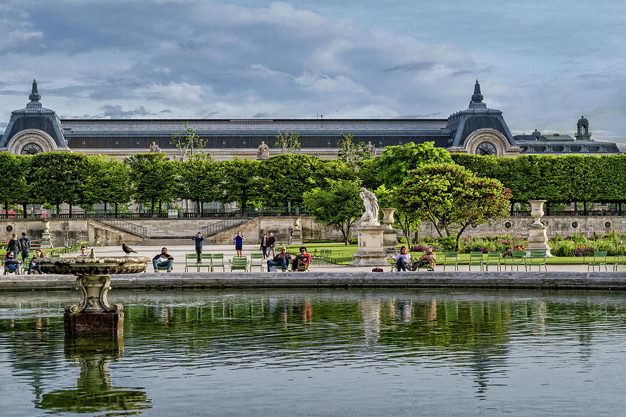 The Louvre, Tuileries Gardens, Paris, France #2 Photograph by Elaine Teague