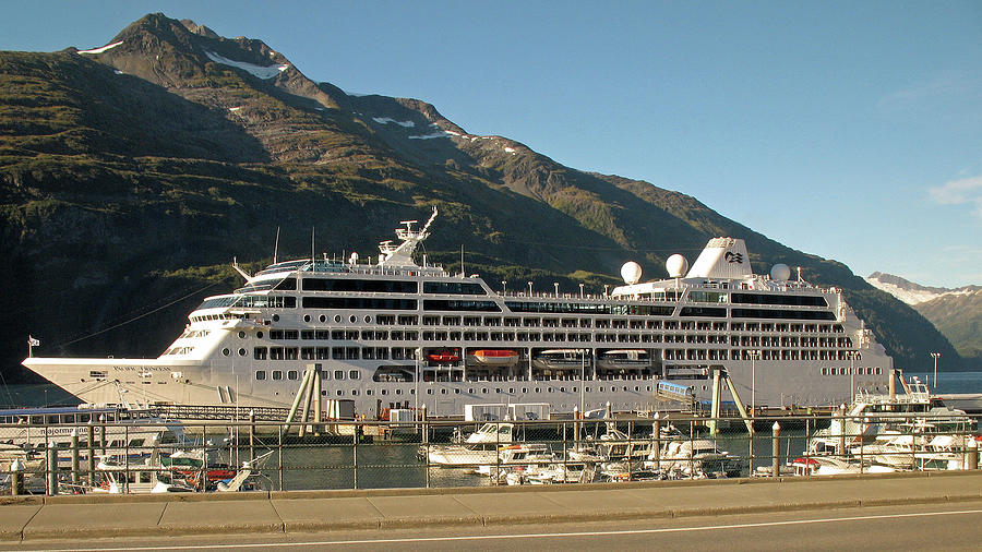 The Love Boat at Whittier Alaska Photograph by Connie Fox