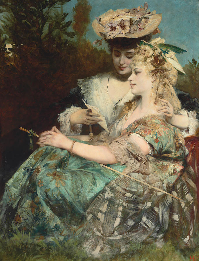 The Love Letter Painting by Hans Makart - Fine Art America