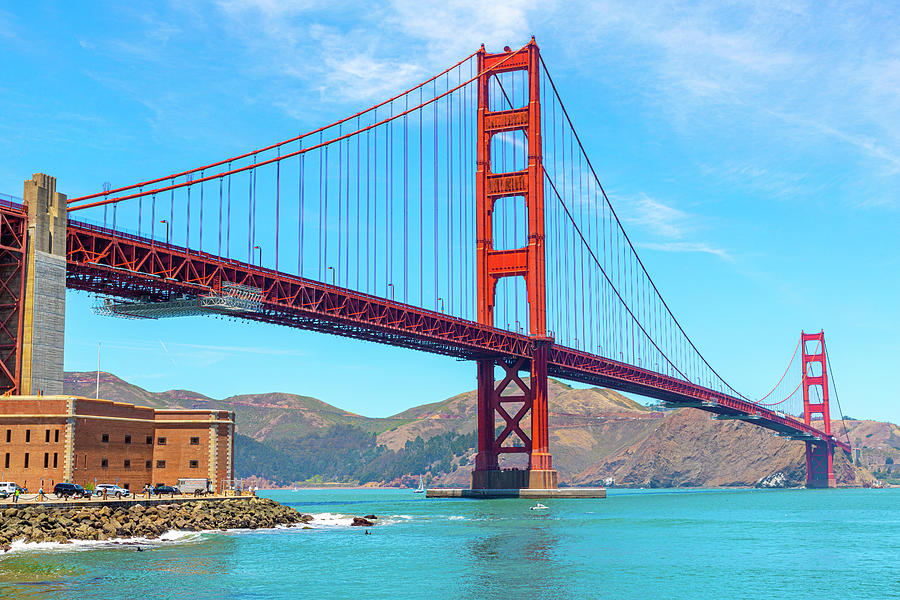 The Lovely Golden Gate Bridge Photograph by Bonnie Follett