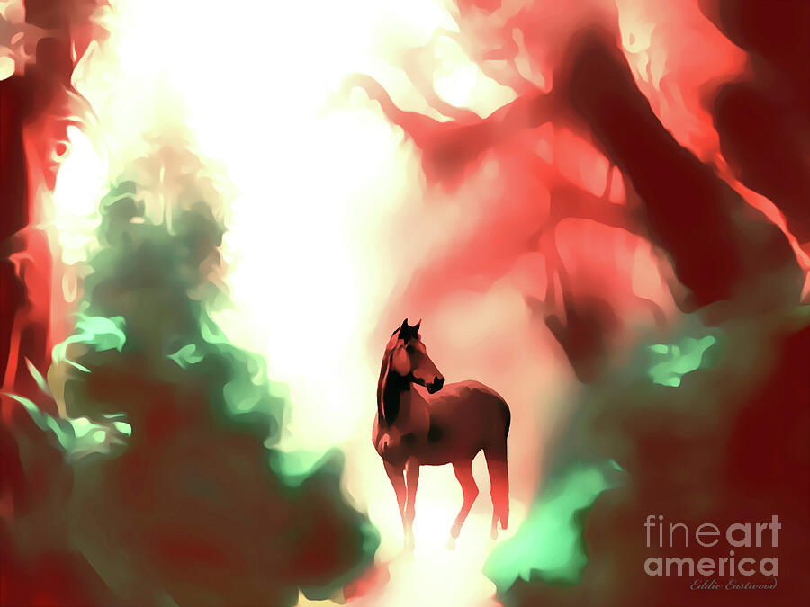 The Lovely Horse Haven Digital Art by Eddie Eastwood