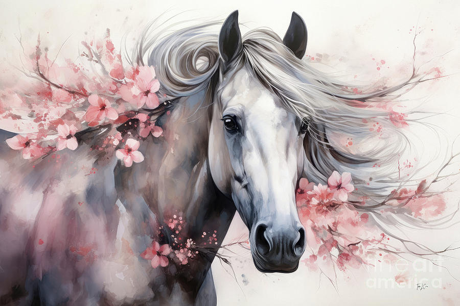 The Lovely Mare 2 Painting by Tina LeCour