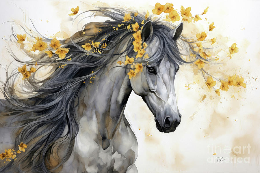 Horse Painting - The Lovely Mare 3 by Tina LeCour