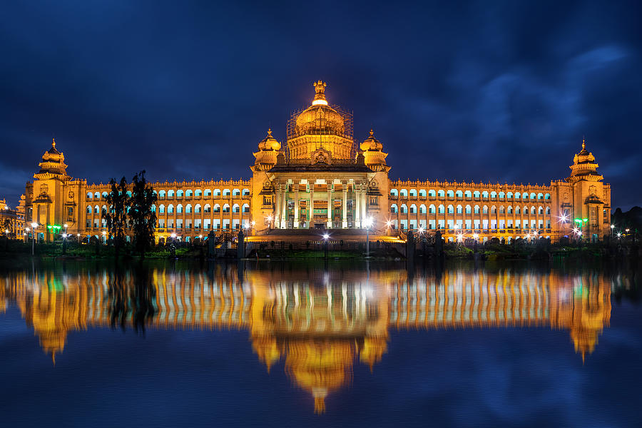 The lovely Vidhan Soudha Photograph by Amith Nag Photography