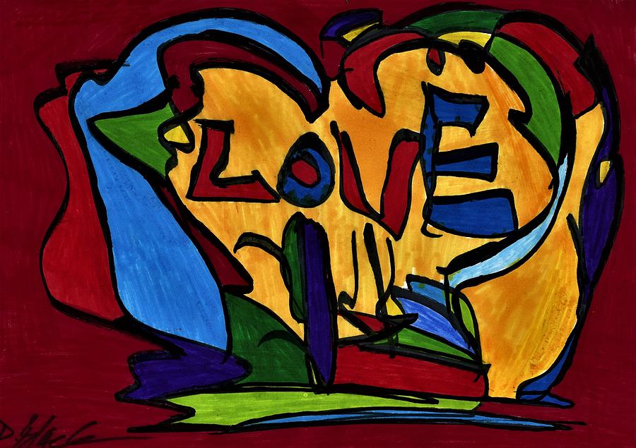 The Lovers Tribute Drawing by Darrell Black