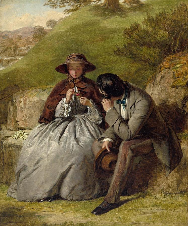 The Lovers Drawing by William Powell Frith English | Fine Art America