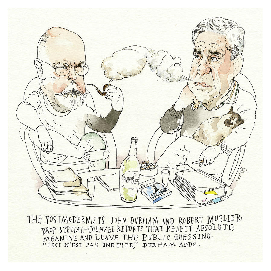 The Lowdown on the Latest Special Counsel Reports   Painting by Barry Blitt