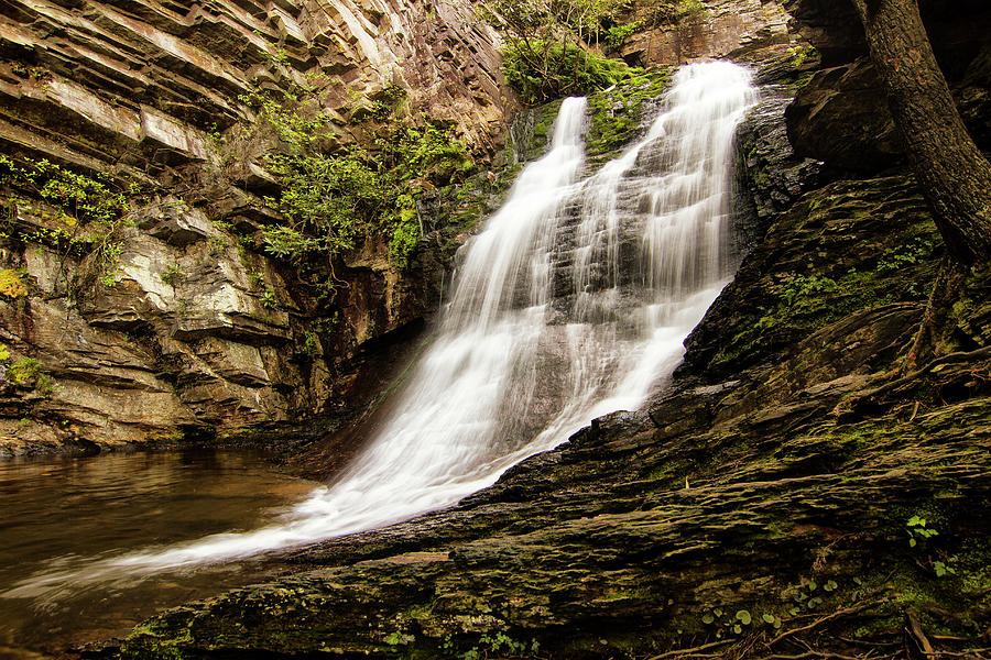 The Lower Cascades in Hanging Rock State Park Danbury North Carolina Photograph by Bob Decker