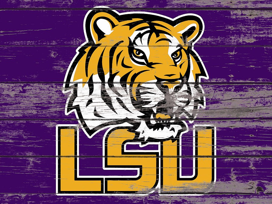 The Lsu Tigers 9f Mixed Media by Brian Reaves