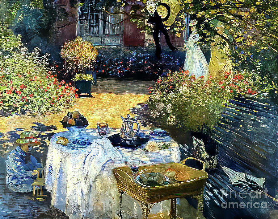 The Luncheon by Claude Monet 1873 Painting by Claude Monet