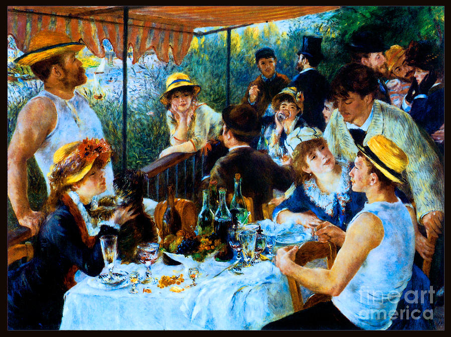 The Luncheon of the Boating Party 1881  Painting by Pierre-Auguste Renoir