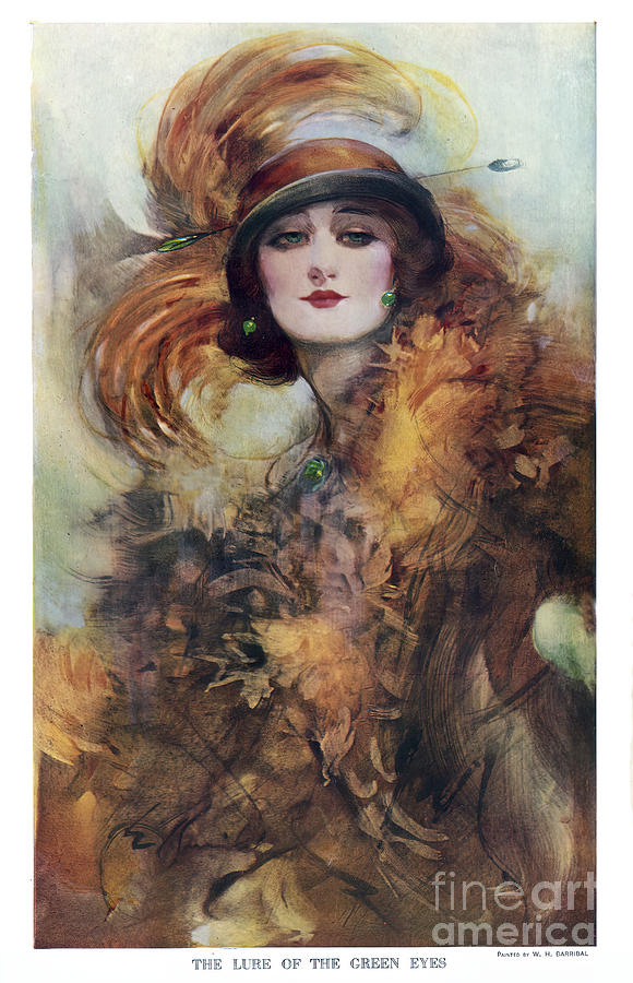 The Lure of the Green Eyes Vintage Poster Photograph by Carlos Diaz