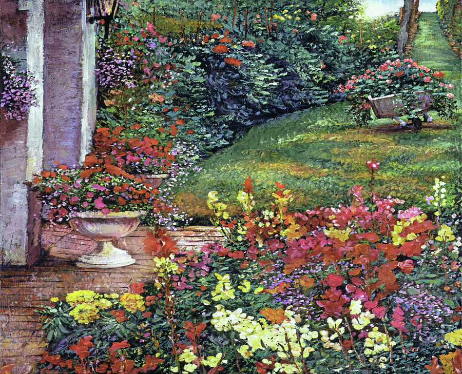 The Lush Garden Painting by David Lloyd Glover