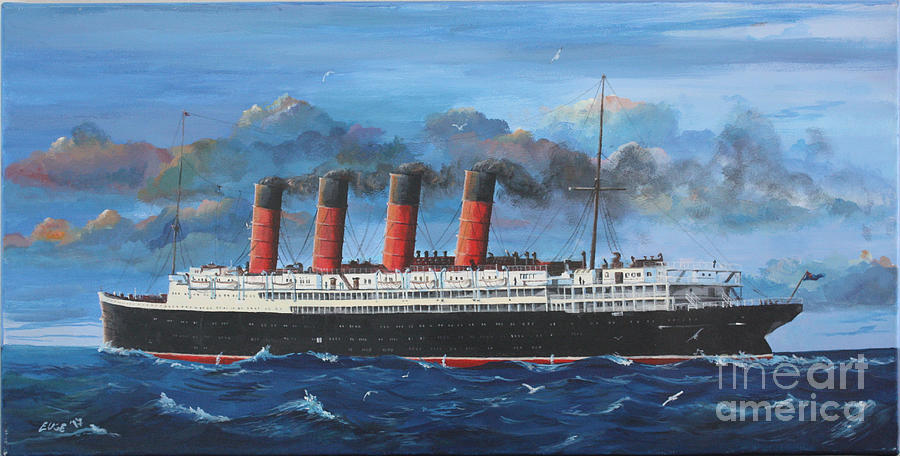 The Lusitania Painting by Eugenio Errea - Fine Art America