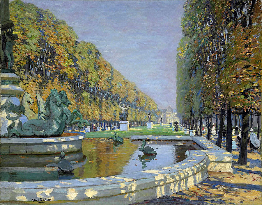 Impressionism Painting - The Luxembourg Gardens - Paris by Alice Maud Fanner
