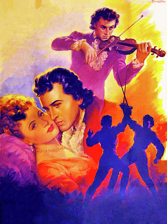 The Magic Bow, 1946,movie poster painting by Anselmo Ballester Painting by Movie World Posters