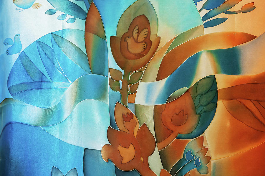 The Magic Garden Fragment 3 Tapestry - Textile by Tatiana Koltachikhina