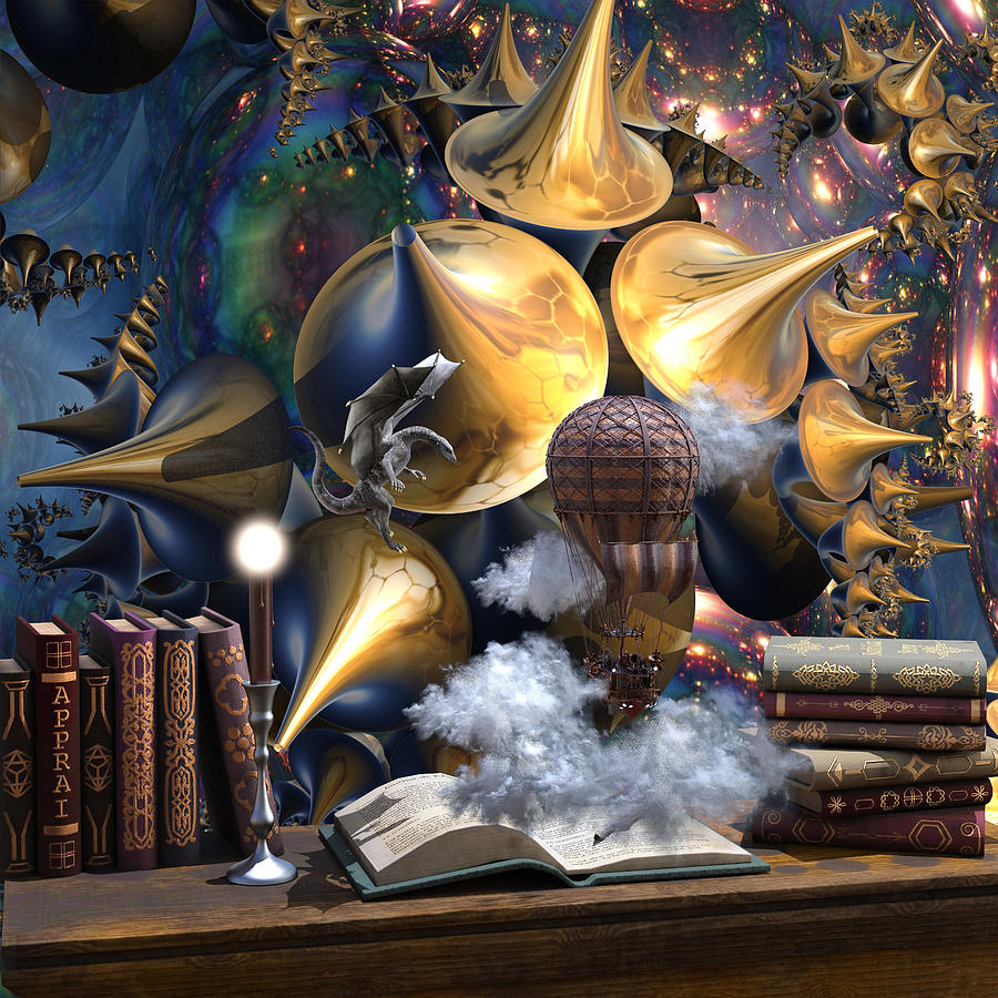 The Magic Of Books Digital Art by Richard Hopkinson