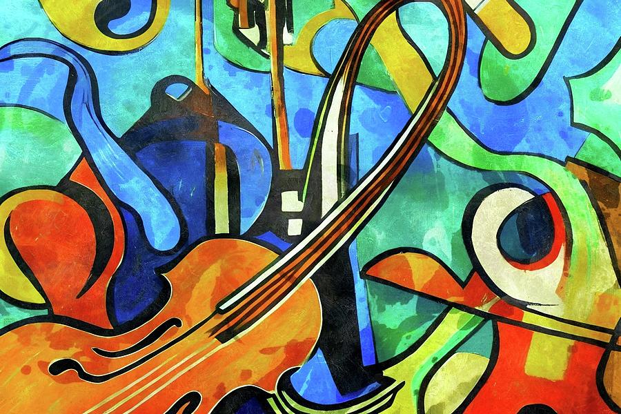 Abstract Digital Art - The Magic of Music by Ally White