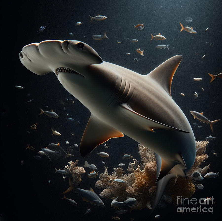 The Magic Of The Hammerhead Shark Photograph by Bob Christopher