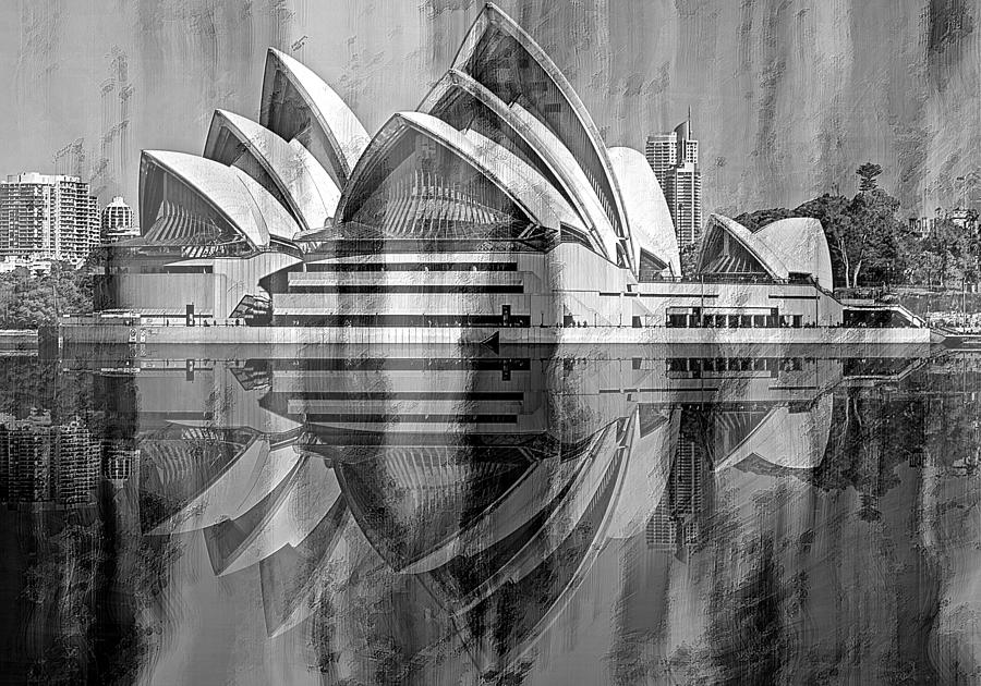 The Magnificent Opera House in Black by David Manlove The Magnificent Opera House in Black by David Manlove