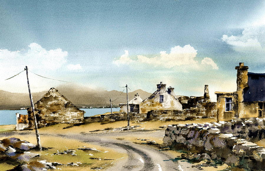 The Maharees, Castlegregory, Kerry. Painting by Val Byrne