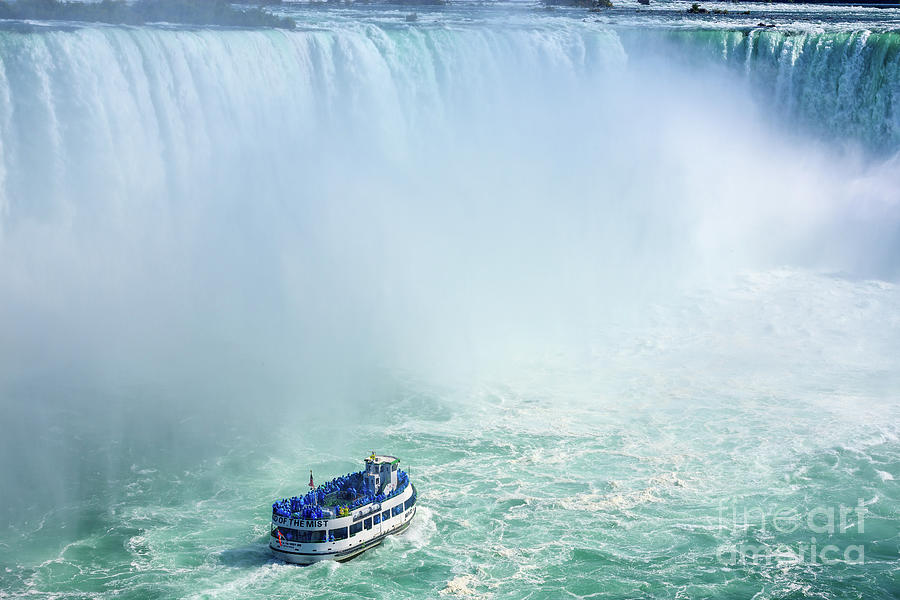 The Maid of the Mist at Horseshoe Falls, part of the Niagara Fal Photograph by Henk Meijer Photography