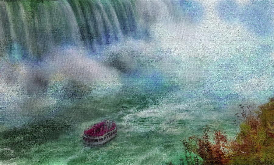 The Maid of the Mist - Niagara Falls Digital Art by Russ Harris