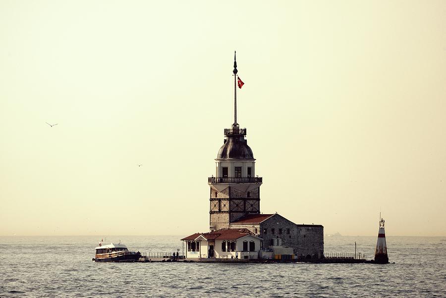 The Maidens Tower, Southern Entrance To The Bosphorus. Istanbul, Turkey Photograph