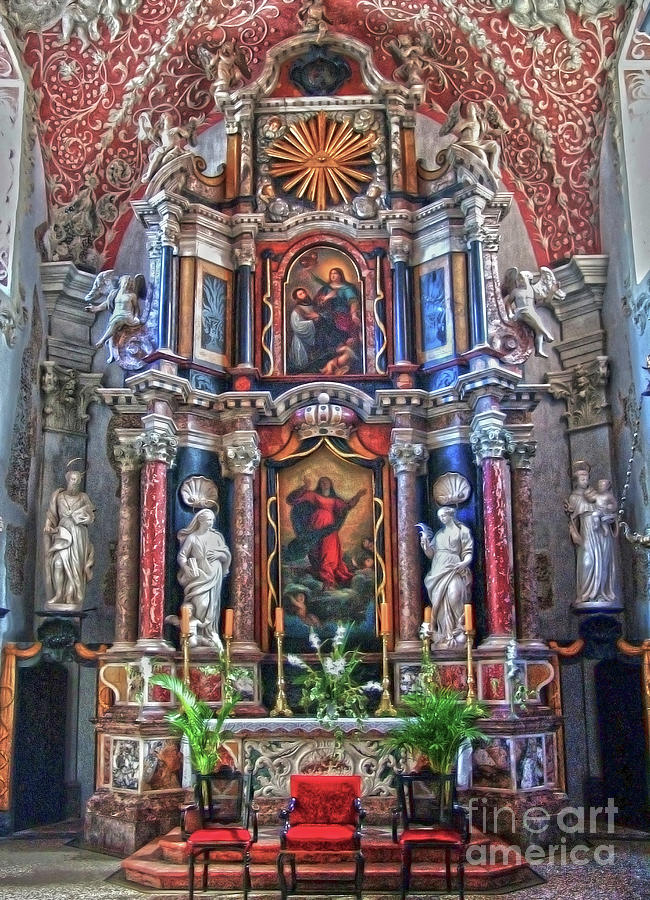 The Main Altar in the Church of the Assumption Photograph by Jasna Dragun