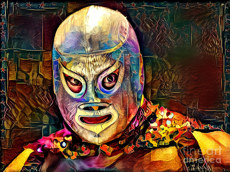 The Main Event El Santo The Masked Wrestler 20210917 Photograph by Wingsdomain Art and Photography
