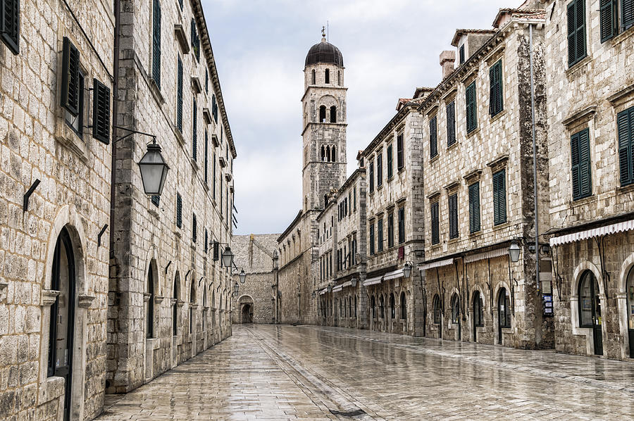 The main street located in the town of Dubrovnik, Croatia  Photograph by OGphoto