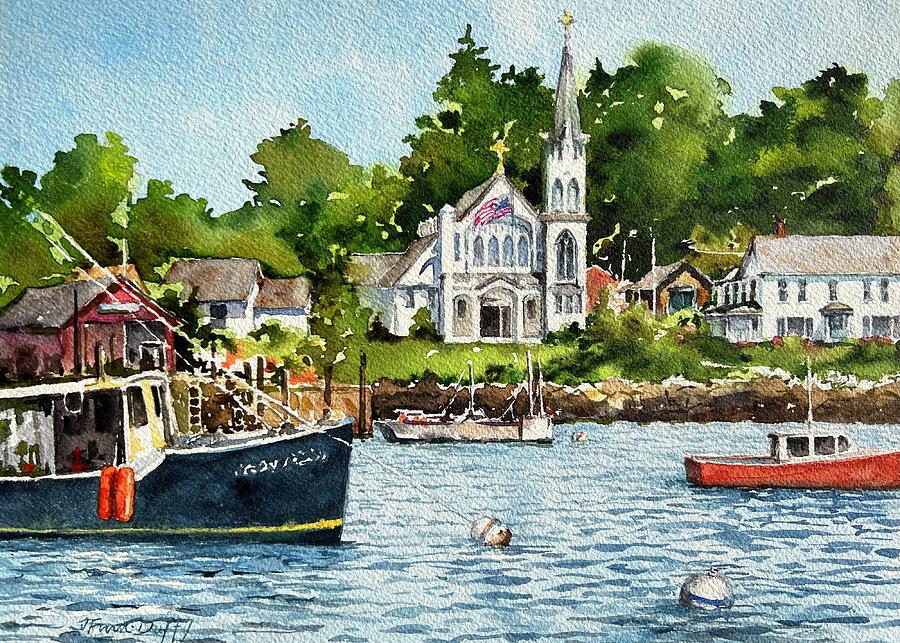 Boat Painting - The Maine Thing by Jan Finn-Duffy