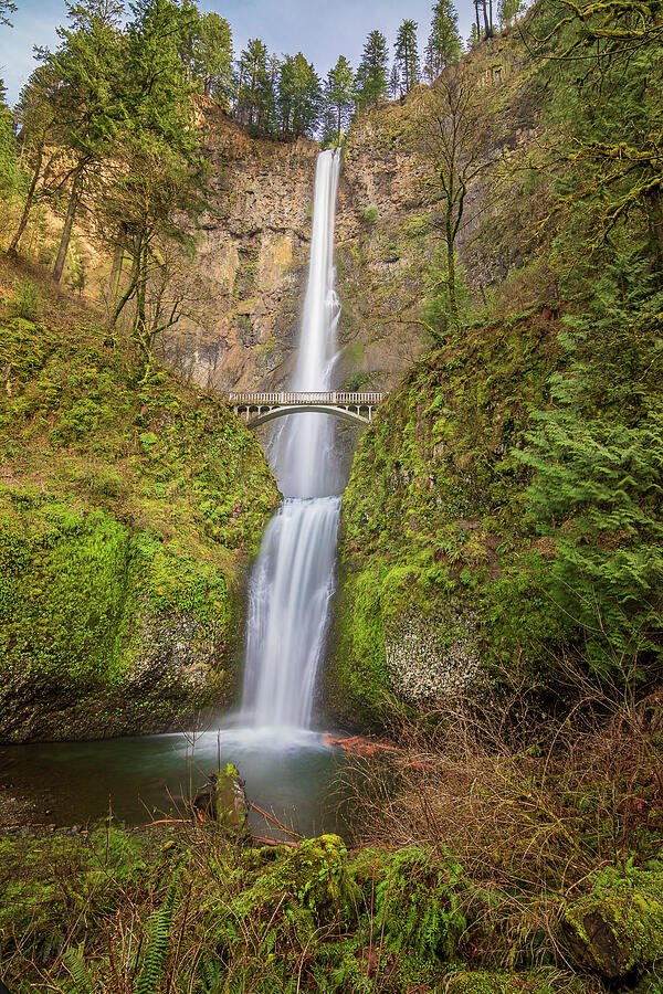 The Majestic Multnomah Falls Photograph by Joan Escala Usarralde - Fine ...